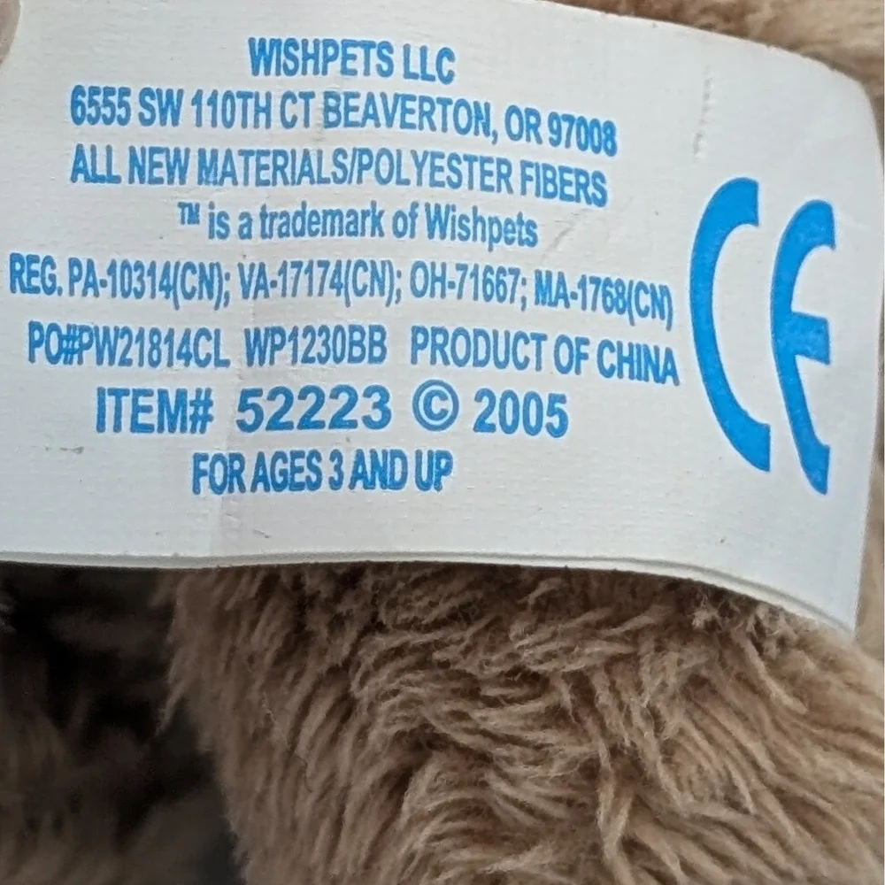 Wishpets Harry Woolly Mammoth Plush Stuffed Animal Mini Brown Ice Age Toy 5 inch